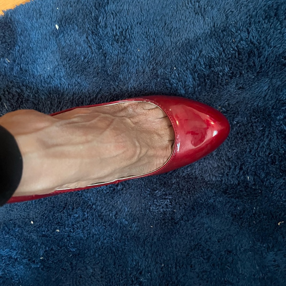 Lightly Worn Guess Ruby Red Heels - image 7